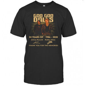 Goo Goo Dolls 34 Years Of 1986 2020 Thank You For The Memories  T-Shirt